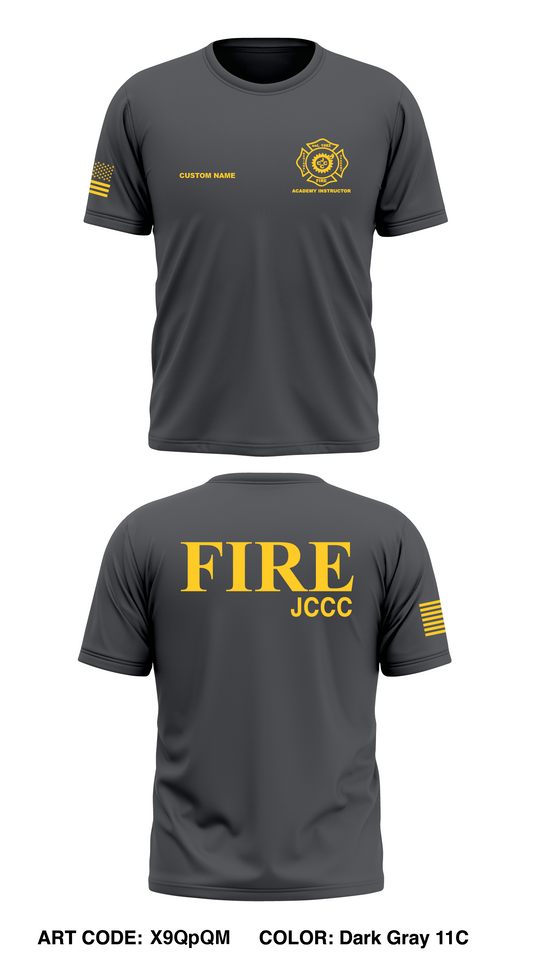 JCCC Fire Academy Store 1 Core Men's SS Performance Tee - X9QpQM