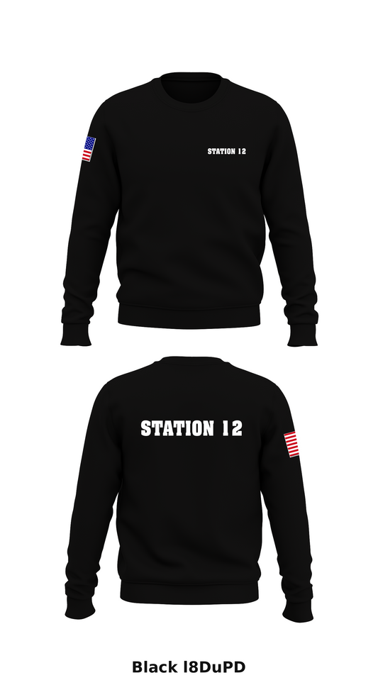 Station 12 Store 1 Core Men's Crewneck Performance Sweatshirt - l8DuPD