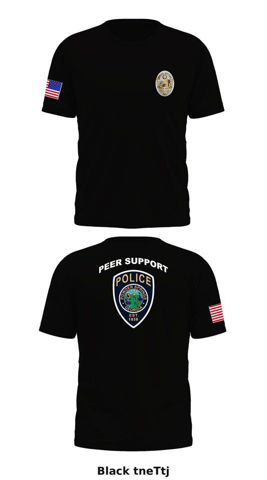 Powder Springs Police Department Peer Support Store 1 Core Men's SS Performance Tee - tneTtj