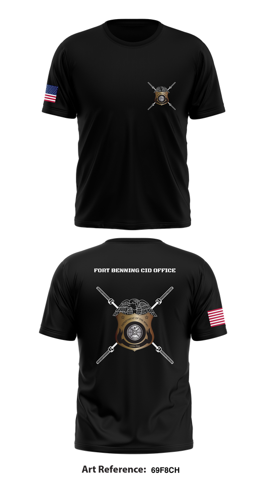 Fort Benning CID Office Store 1 Core Men's SS Performance Tee - 69F8cH