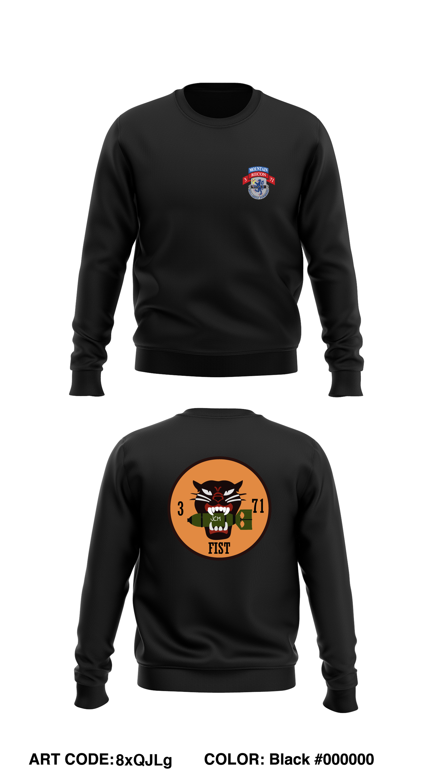 3-71 CAV, 10 MTN  Store 1 Core Men's Crewneck Performance Sweatshirt - 8xQJLg