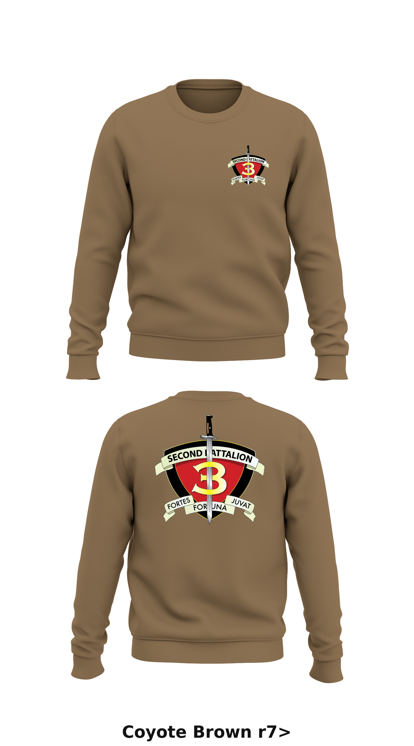 2nd Battalion 3rd Marines  Store 1 Core Men's Crewneck Performance Sweatshirt - r7>