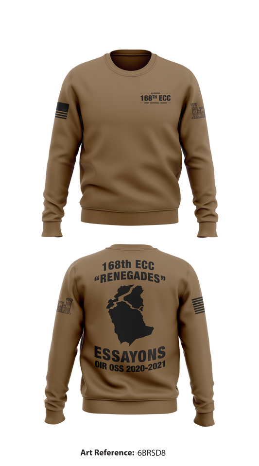 168TH EN CO Store 1 Core Men's Crewneck Performance Sweatshirt - 6brsD8
