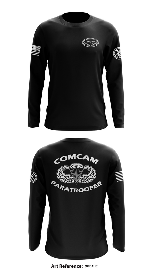 55th Signal Company (COMCAM) Store 1 Core Men's LS Performance Tee - sgdAHE