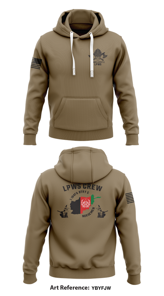 C BTRY 1-194FA NORSEMEN Store 1  Core Men's Hooded Performance Sweatshirt - YBYfjw