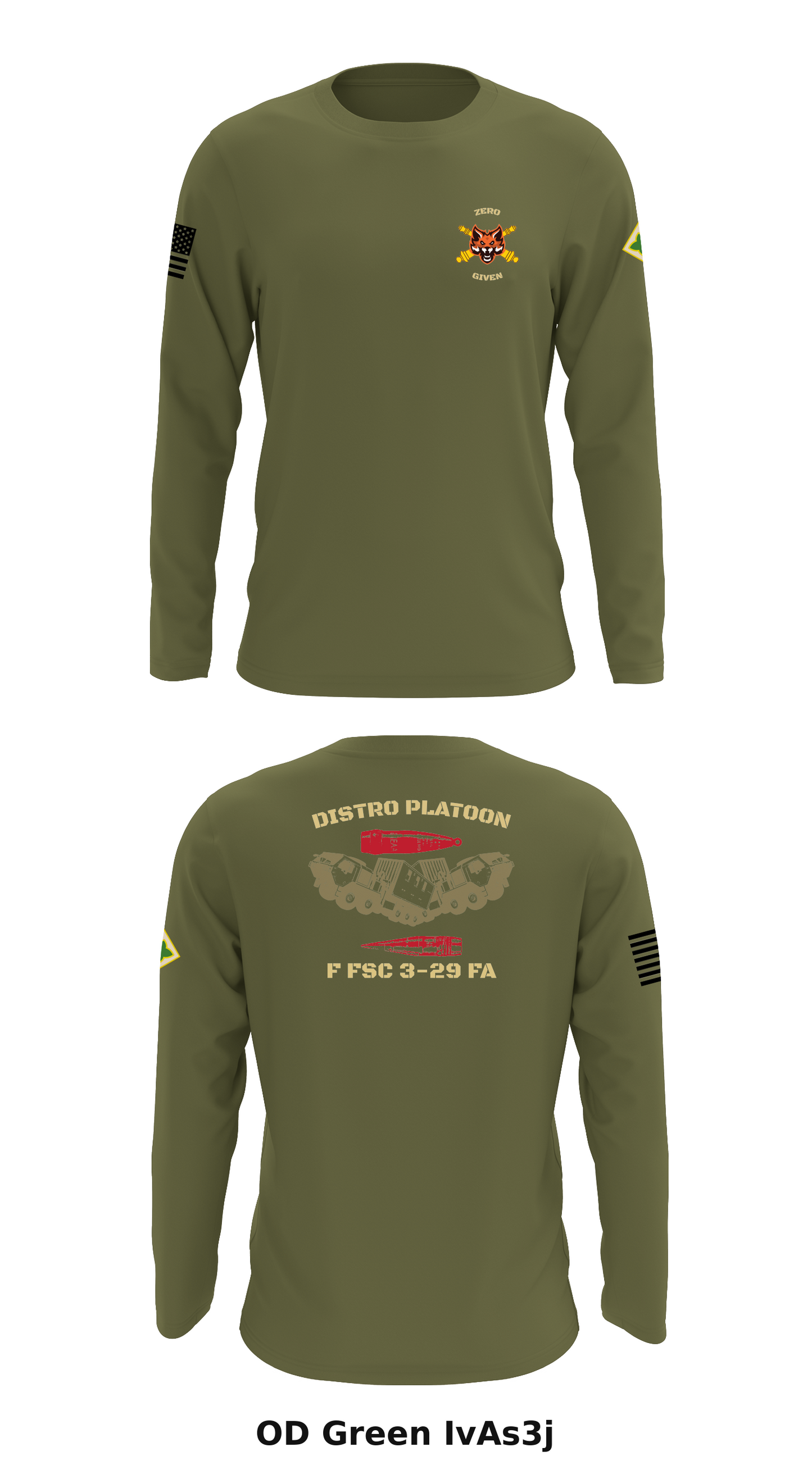 F Sfc 3-29, 4th ID  Store 1 Core Men's LS Performance Tee - IvAs3j