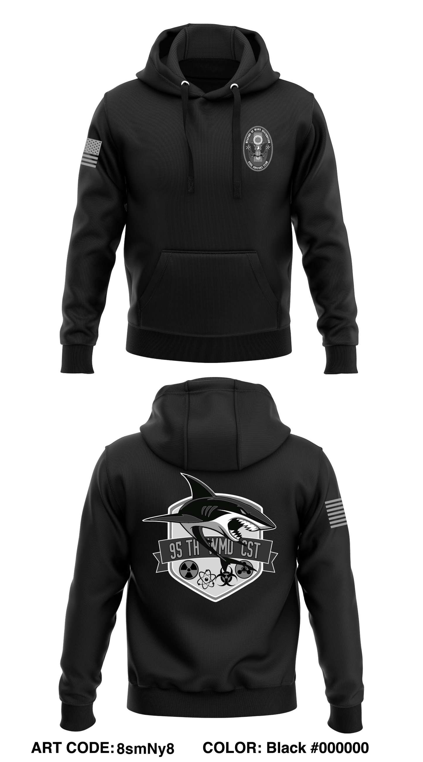 95th WMD CST Store 1  Core Men's Hooded Performance Sweatshirt - 8smNy8