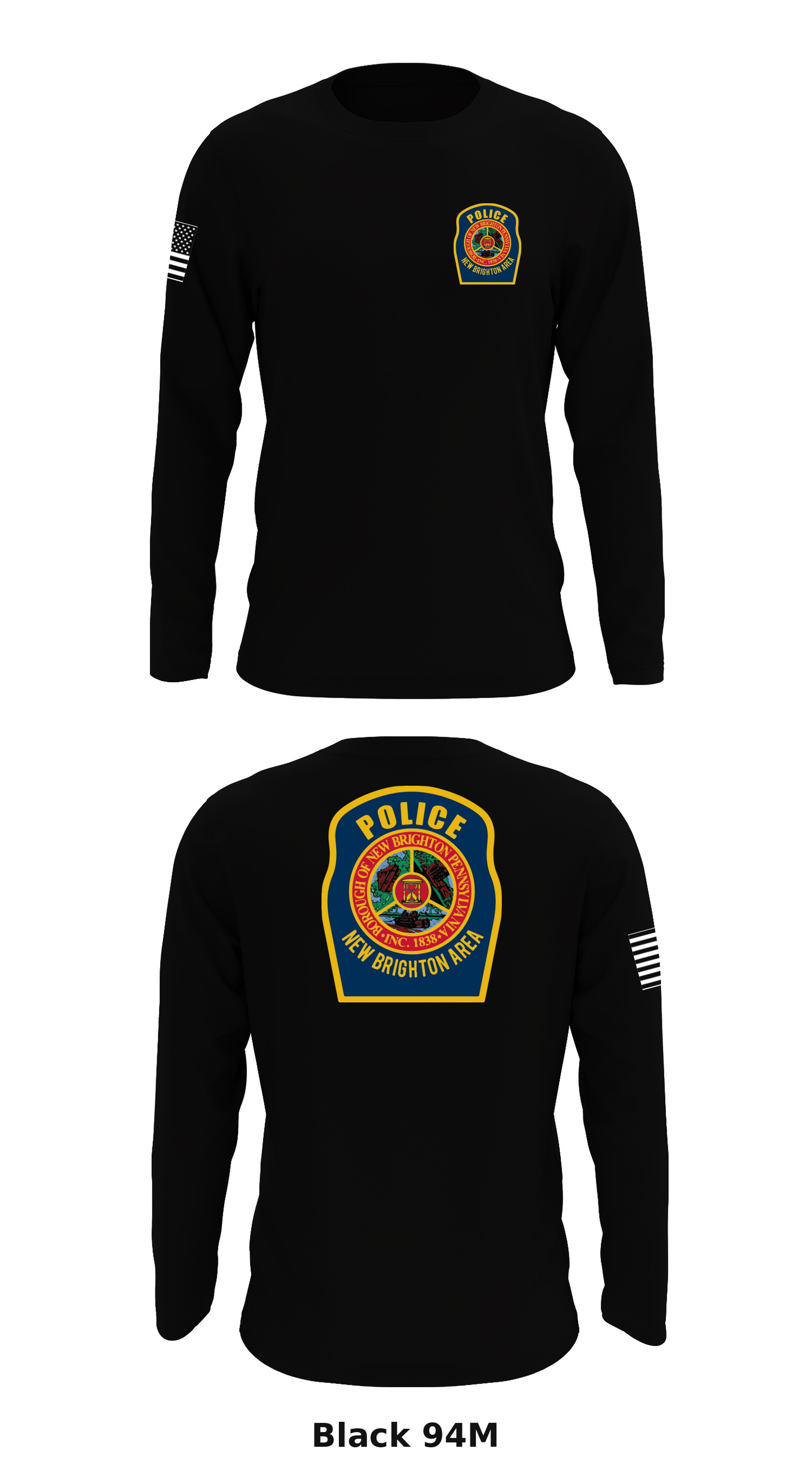 New Brighton Area Police Department Store 1 Core Men's LS Performance Tee - 94M