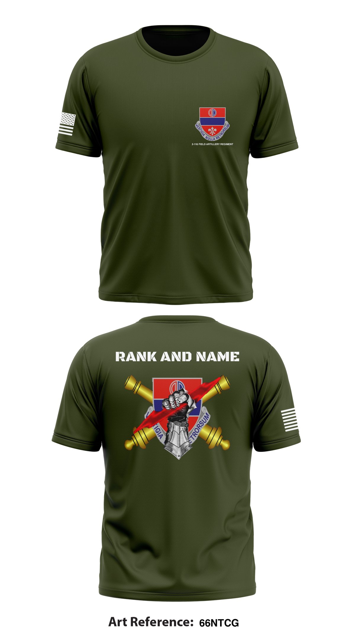 2-116 Field Artillery Regiment  Store 1 Core Men's SS Performance Tee - 66nTCg