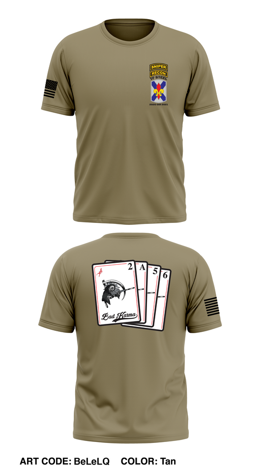 2-156th Sniper Section Store 1 Core Men's SS Performance Tee - BeLeLQ
