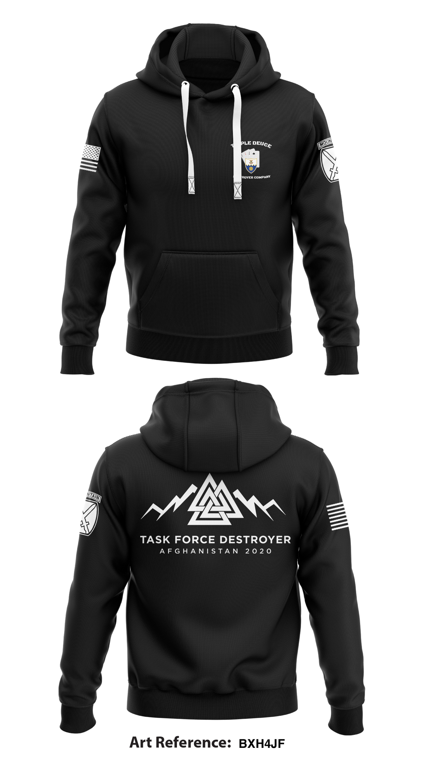 2-22 Destroyer Company Store 1  Core Men's Hooded Performance Sweatshirt - BXH4jf