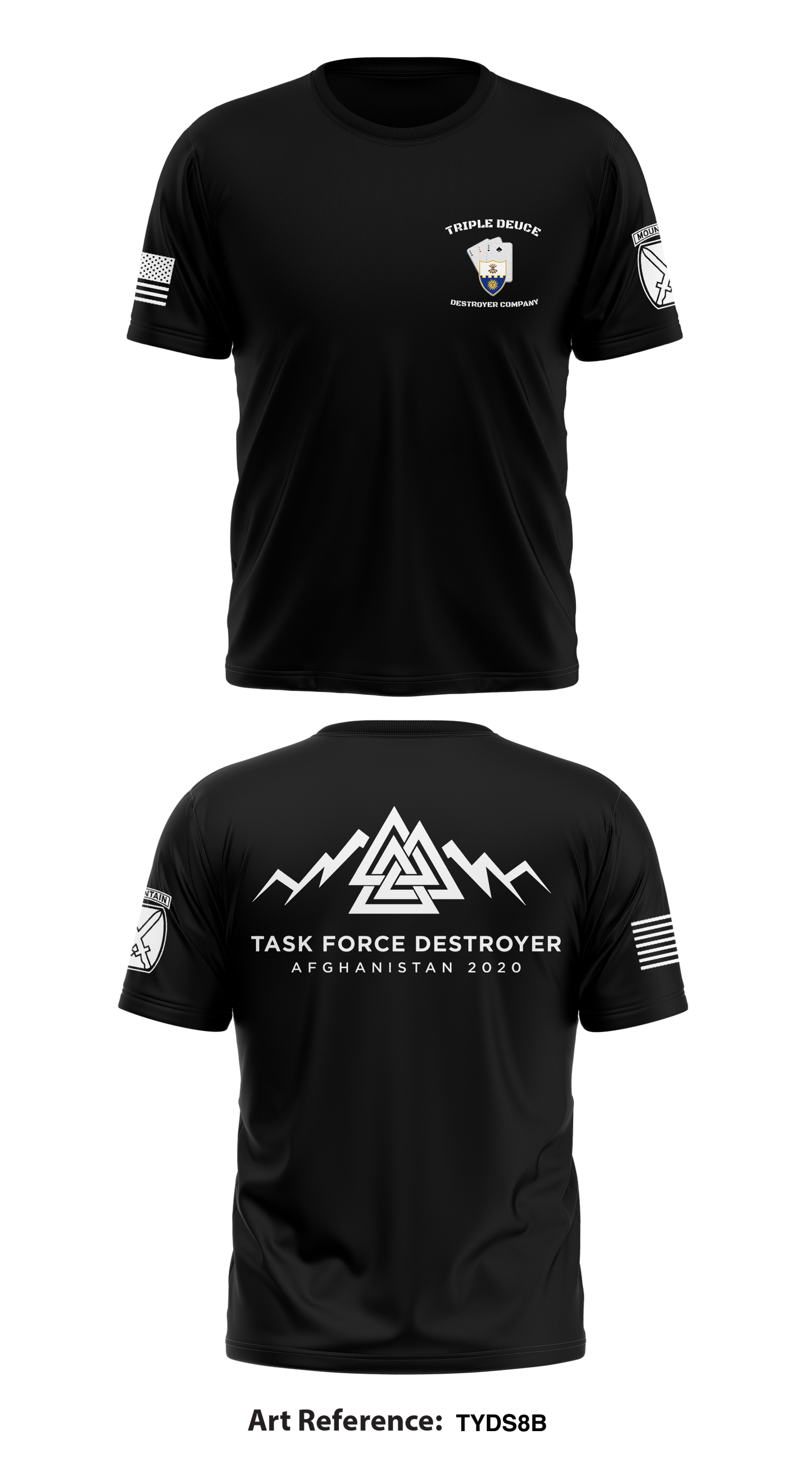 2-22 Destroyer Company Store 1 Core Men's SS Performance Tee - TydS8b