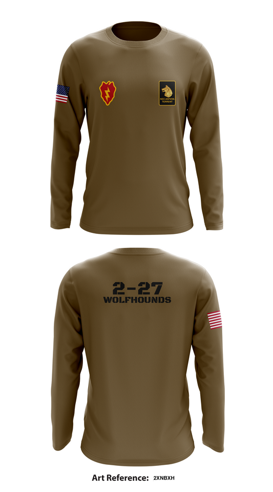 2-27 Wolfhounds Store 1  Core Men's LS Performance Tee - zXkFGs