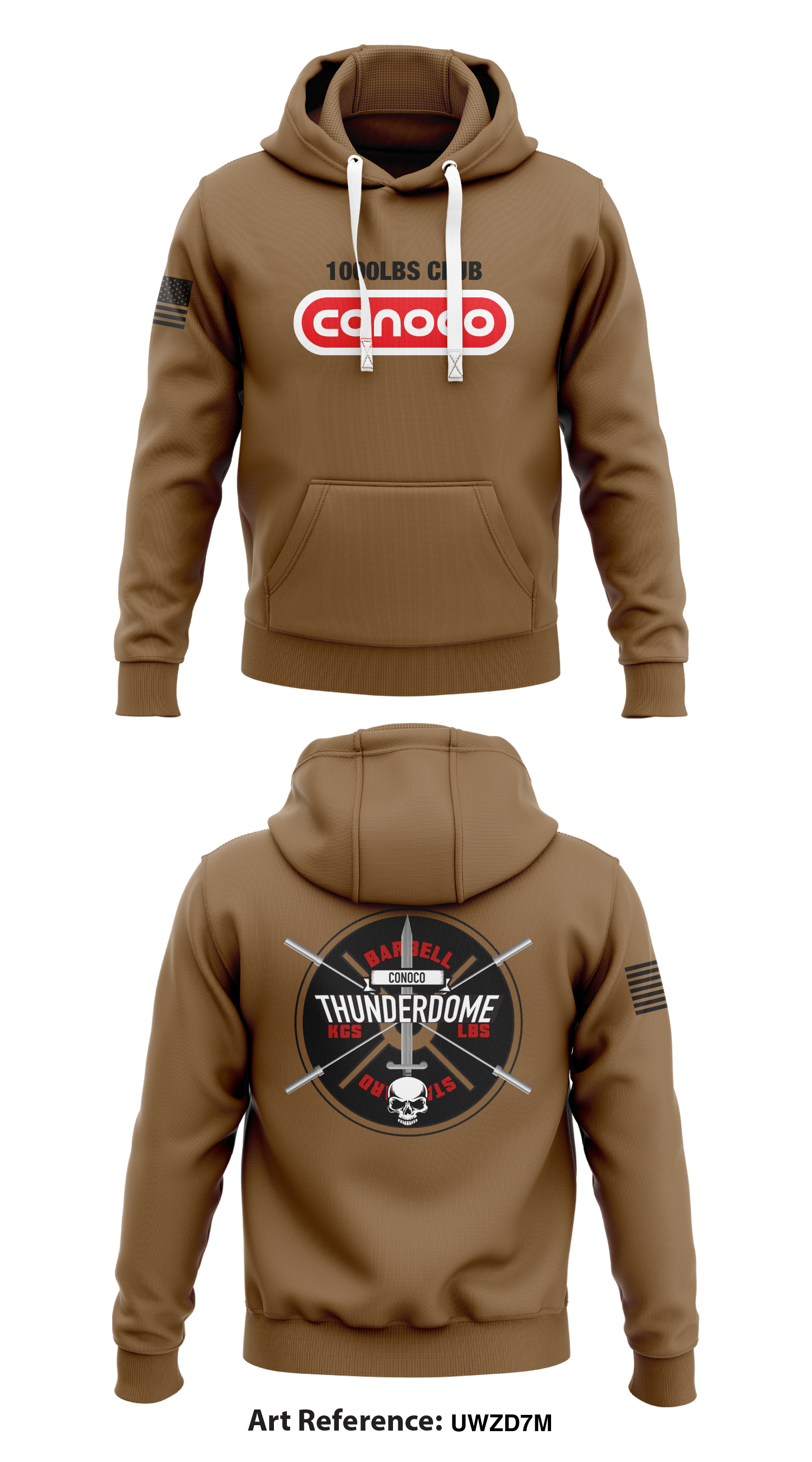 Black Falcons Store 1 Core Men s Hooded Performance Sweatshirt