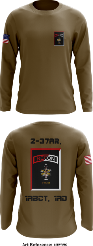 2-37AR, 1ABCT, 1AD Store 1 Core Men's LS Performance Tee - 8MwRmG