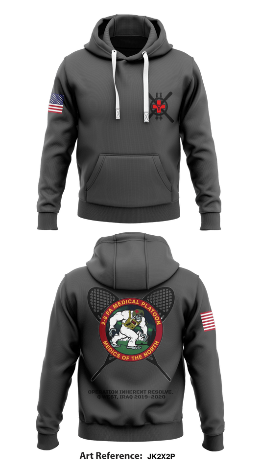 2-8 FAR medics  Core Men's Hooded Performance Sweatshirt - JK2x2p