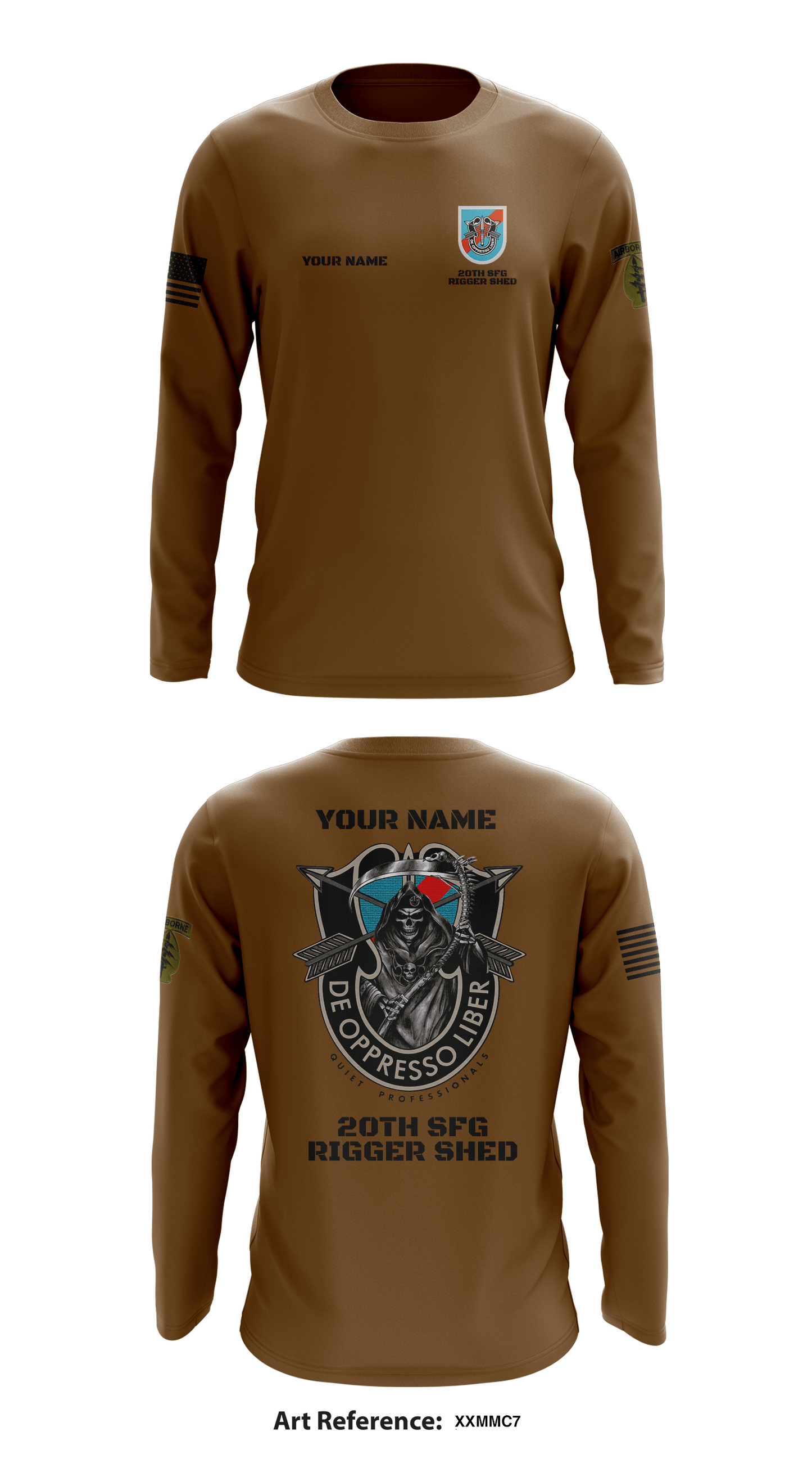 Custom 20th SFG DET 1 Rigger  Store 1  Core Men's LS Performance Tee - XXmmc7