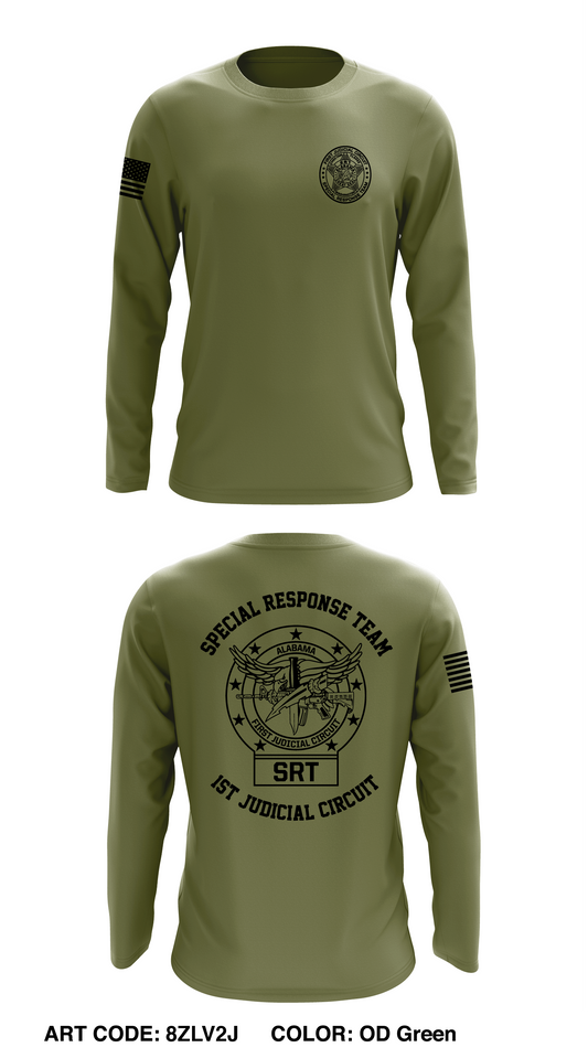 1st Judicial Circuit Special Response Team Core Men's LS Performance Tee - 8ZLV2J