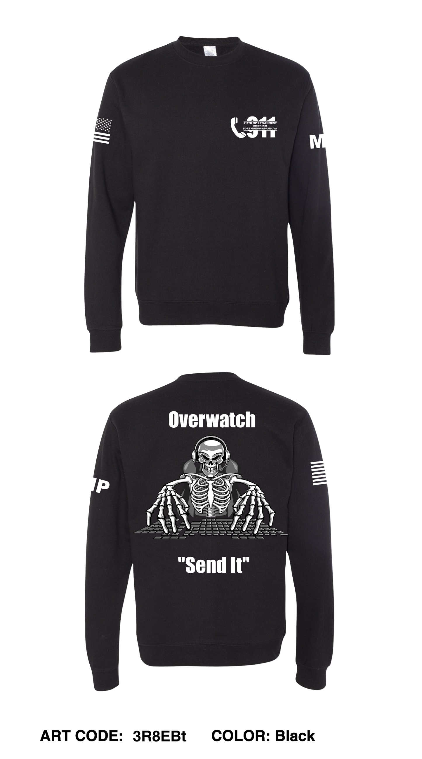 217th MP Keyboard Warriors Comfort Unisex Crewneck Sweatshirt - 3R8EBt