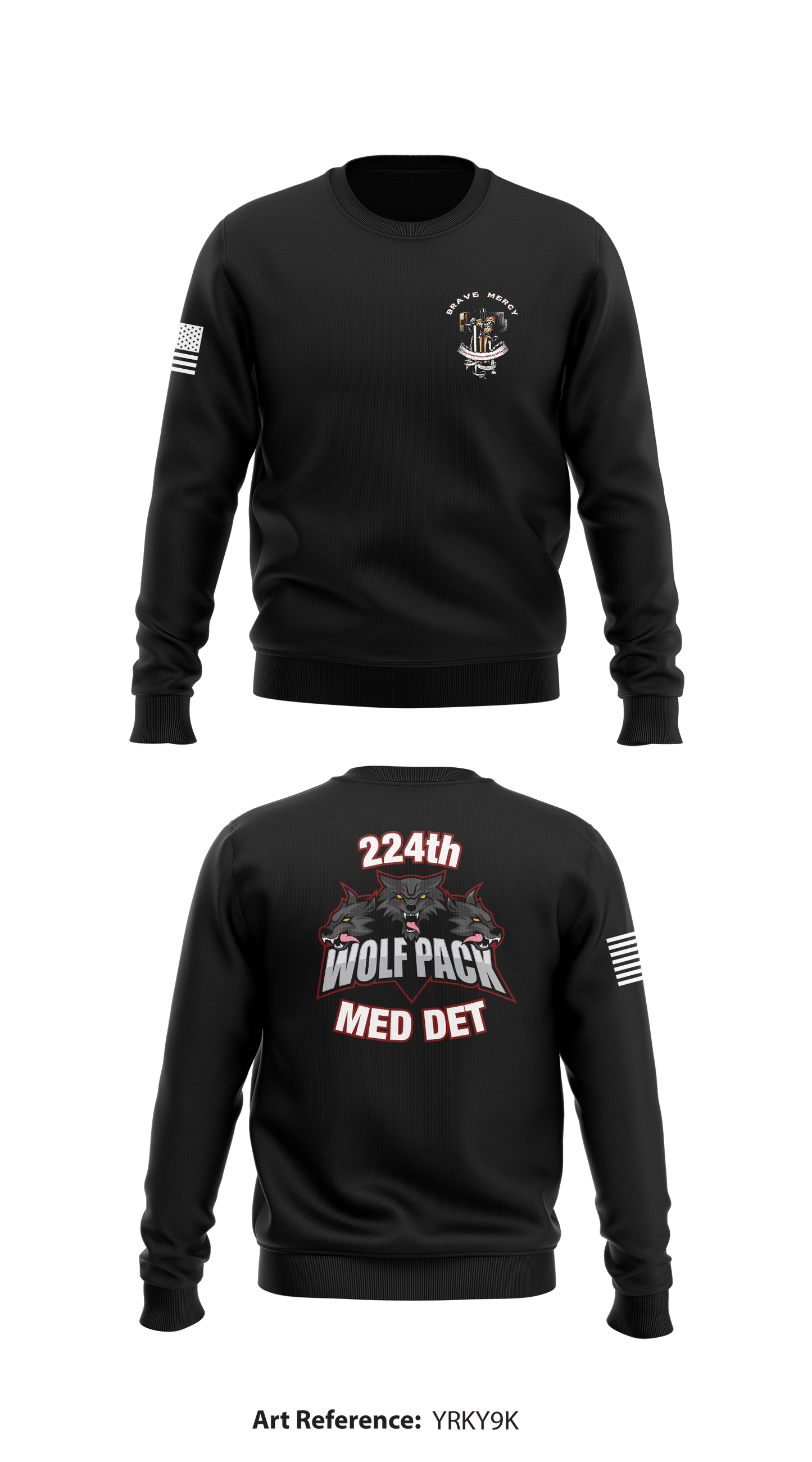 224th Preventive Medicine Det Store 1 Core Men's Crewneck Performance Sweatshirt - yRky9K