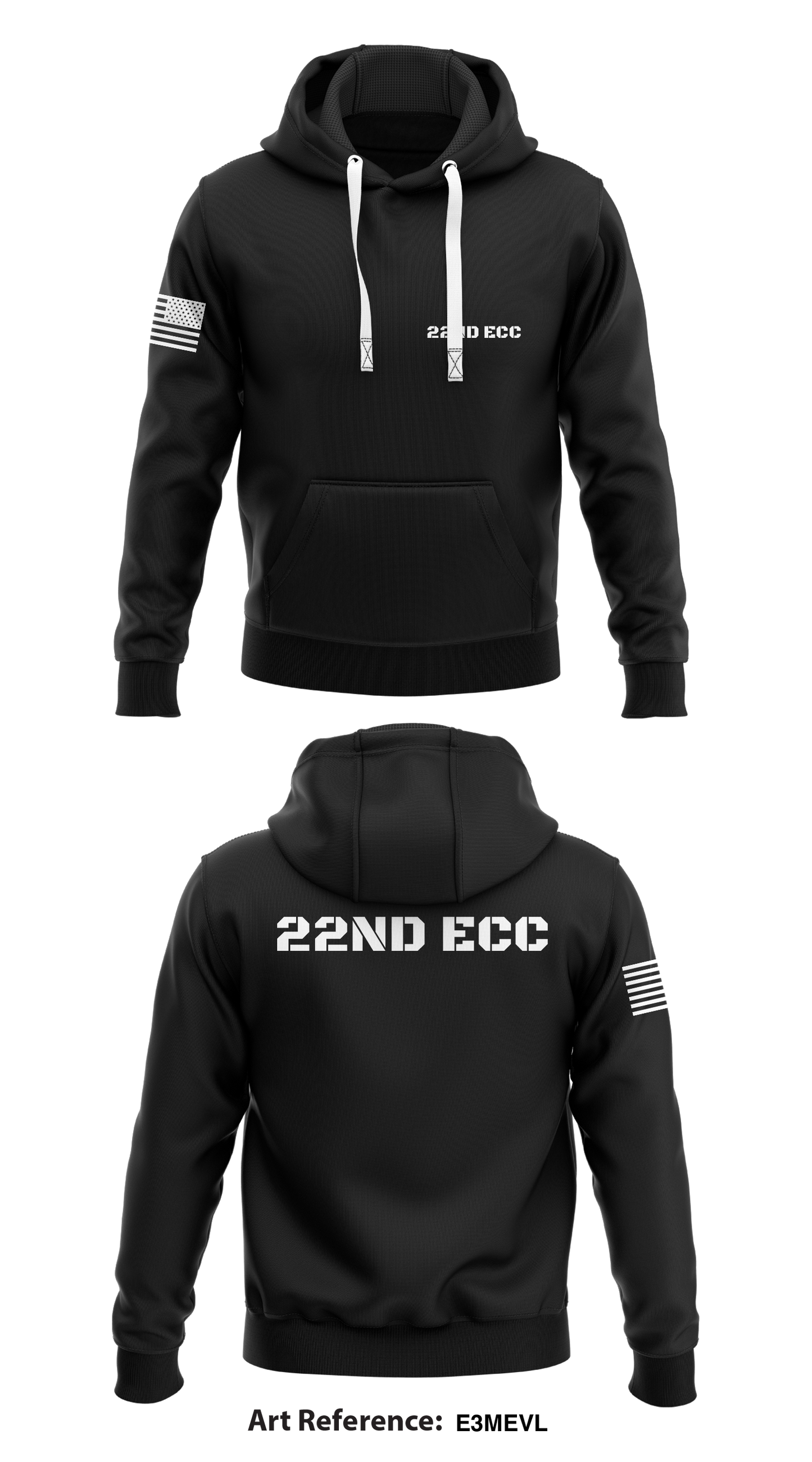 22nd ECC Store 2  Core Men's Hooded Performance Sweatshirt - e3mevL