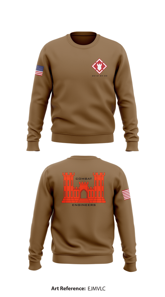251st EN CO Store 1 Core Men's Crewneck Performance Sweatshirt - EjMVLC