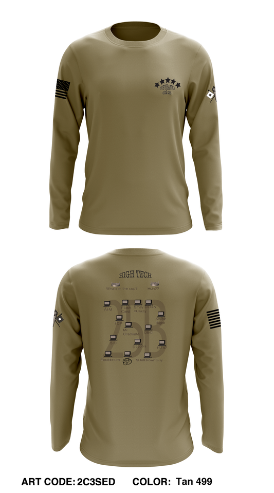 25B High Tech, Tobyhanna, Core Men's LS Performance Tee - 2C3SED