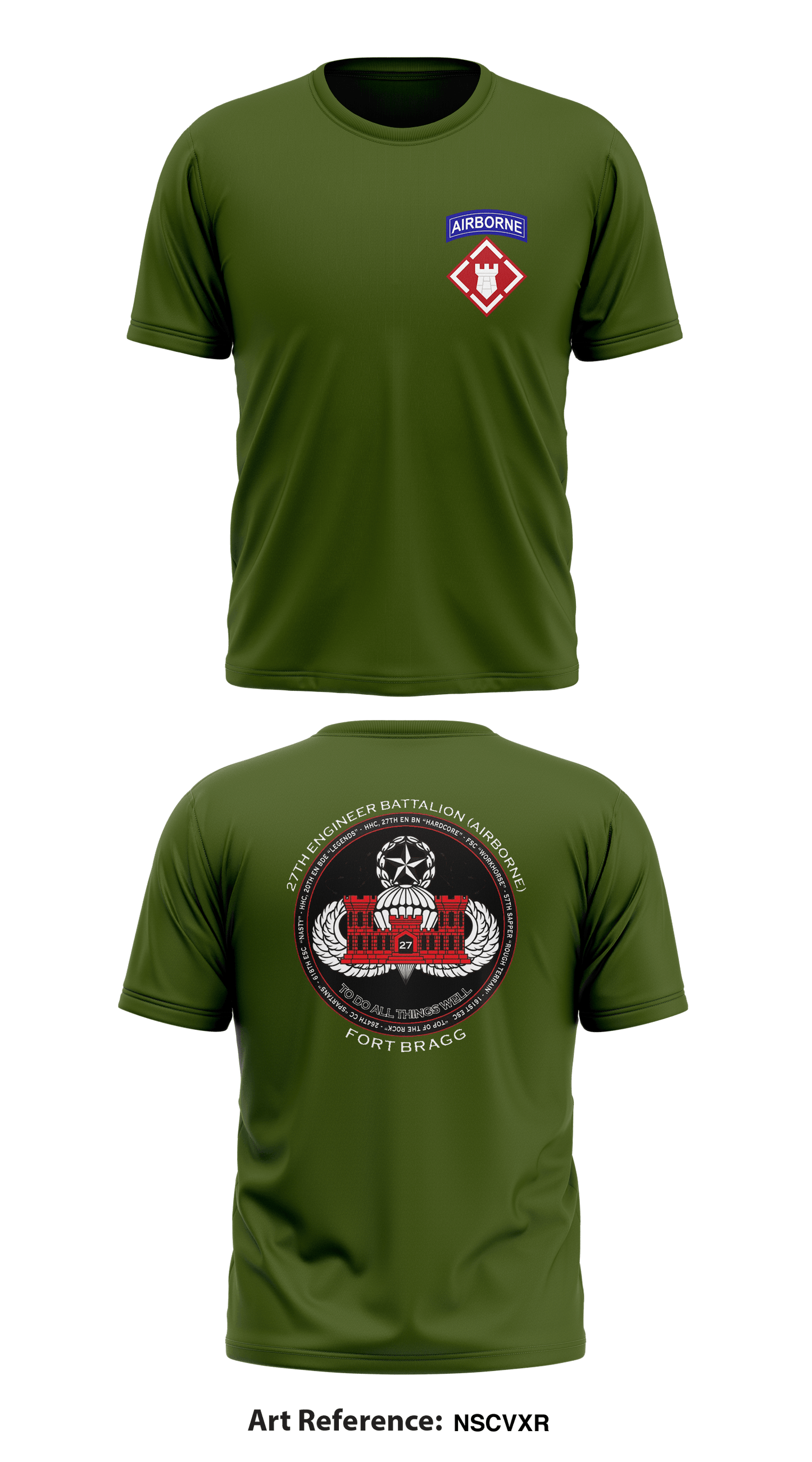 27th Engineer Battalion (Airborne) Store 1 Core Men's SS Performance Tee - nsCvxr