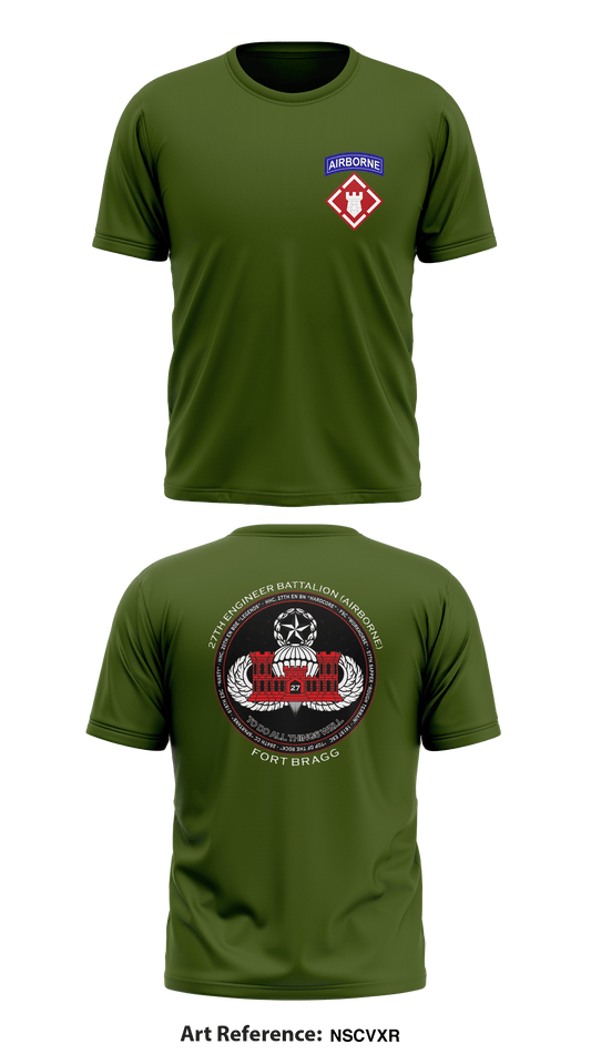 27th Engineer Battalion (Airborne) Store 1 Core Men's SS Performance Tee - nsCvxr