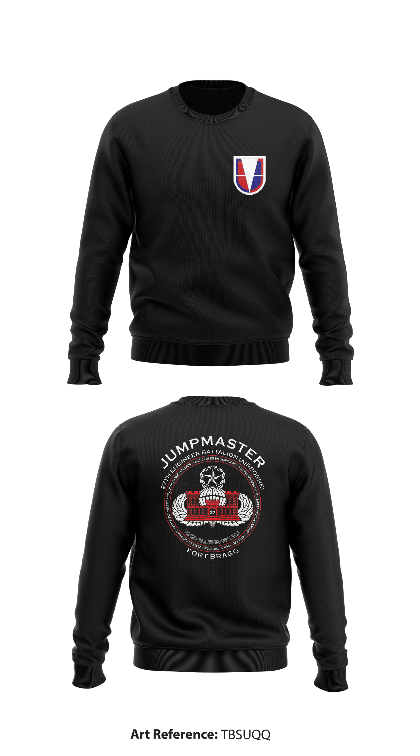 27th Engineer Battalion (Airborne) Store 1 Core Men's Crewneck Performance Sweatshirt - TBSuqq