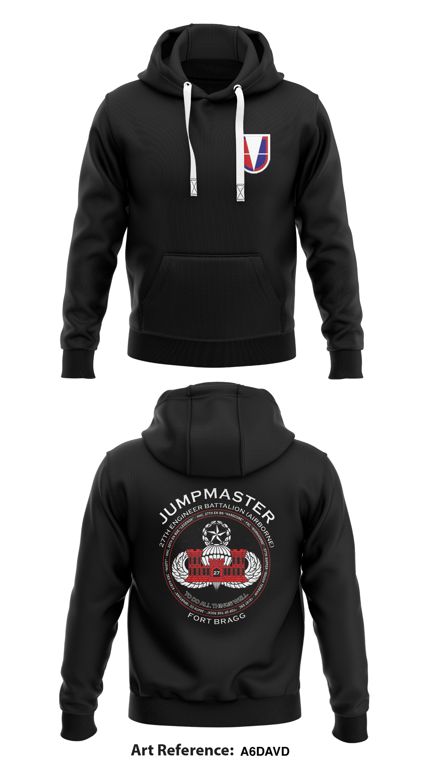 27th Engineer Battalion (Airborne) Store 1  Core Men's Hooded Performance Sweatshirt - a6DAVD