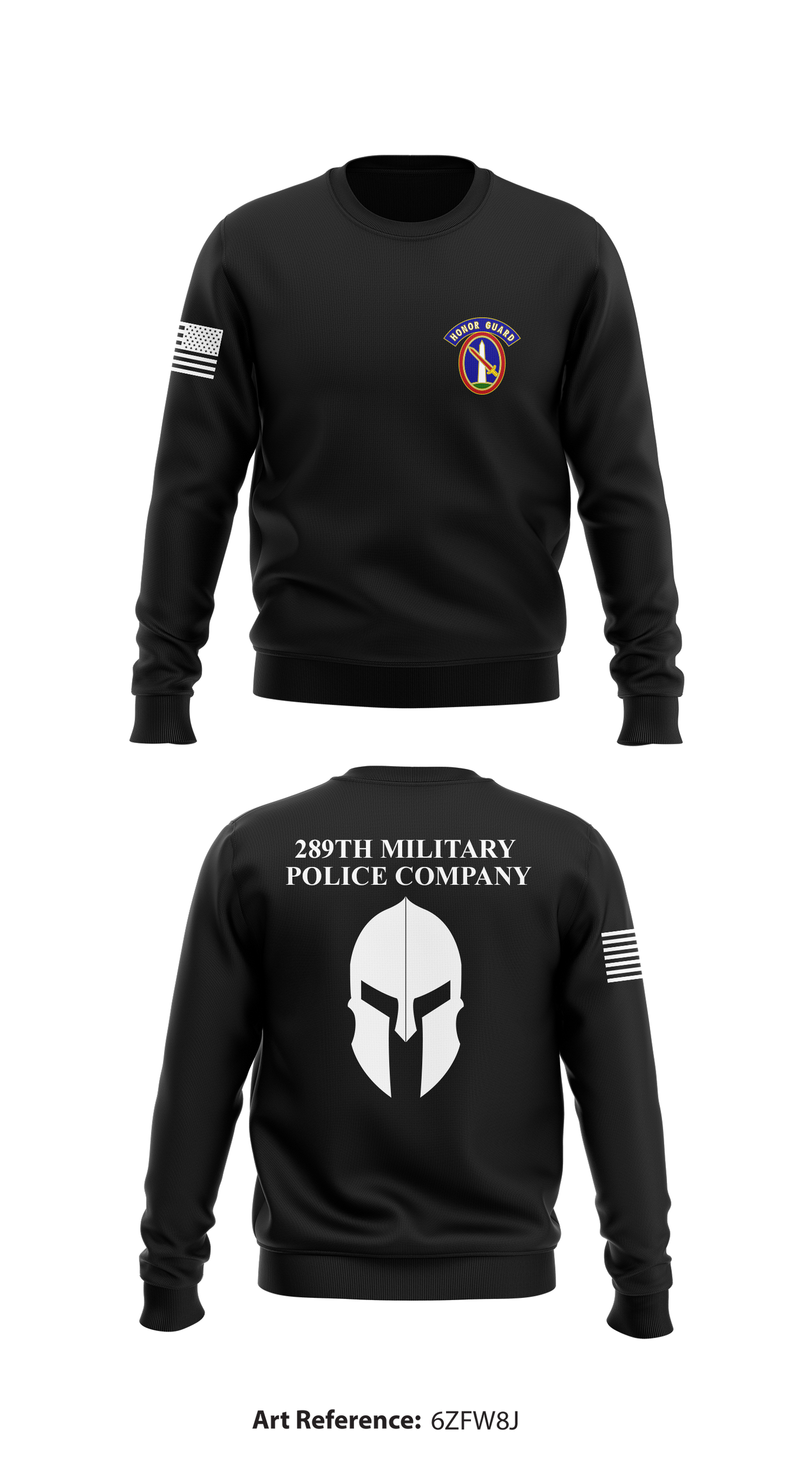 289th Military Police Company Core Men's Crewneck Performance Sweatshirt - 6zFW8J