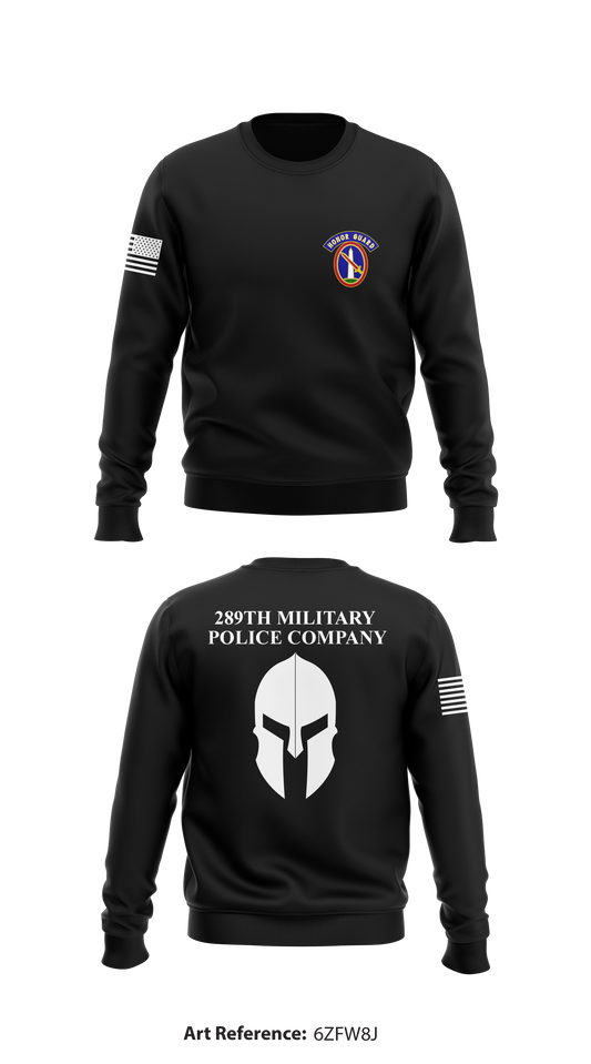 289th Military Police Company Core Men's Crewneck Performance Sweatshirt - 6zFW8J