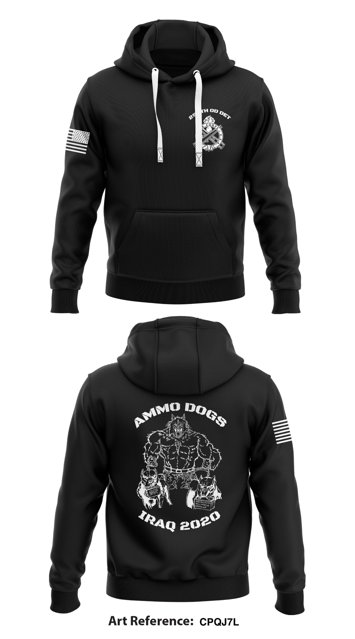 295th OD DET Store 1  Core Men's Hooded Performance Sweatshirt - CpQJ7L