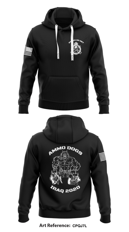 295th OD DET Store 1  Core Men's Hooded Performance Sweatshirt - CpQJ7L