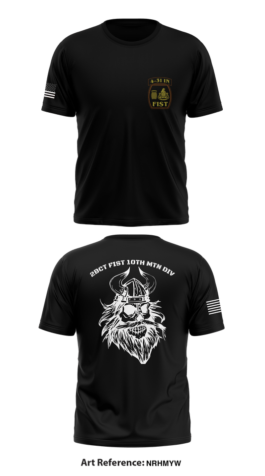 2BCT FIST 10th MTN DIV Store 1 Core Men's SS Performance Tee - NrhMyw