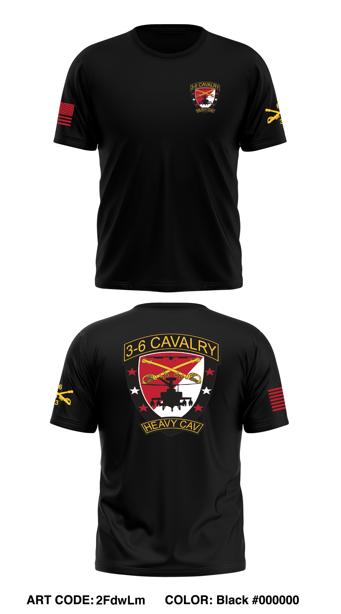 3-6 Cavalry Store 1 Core Men's SS Performance Tee - 2FdwLm