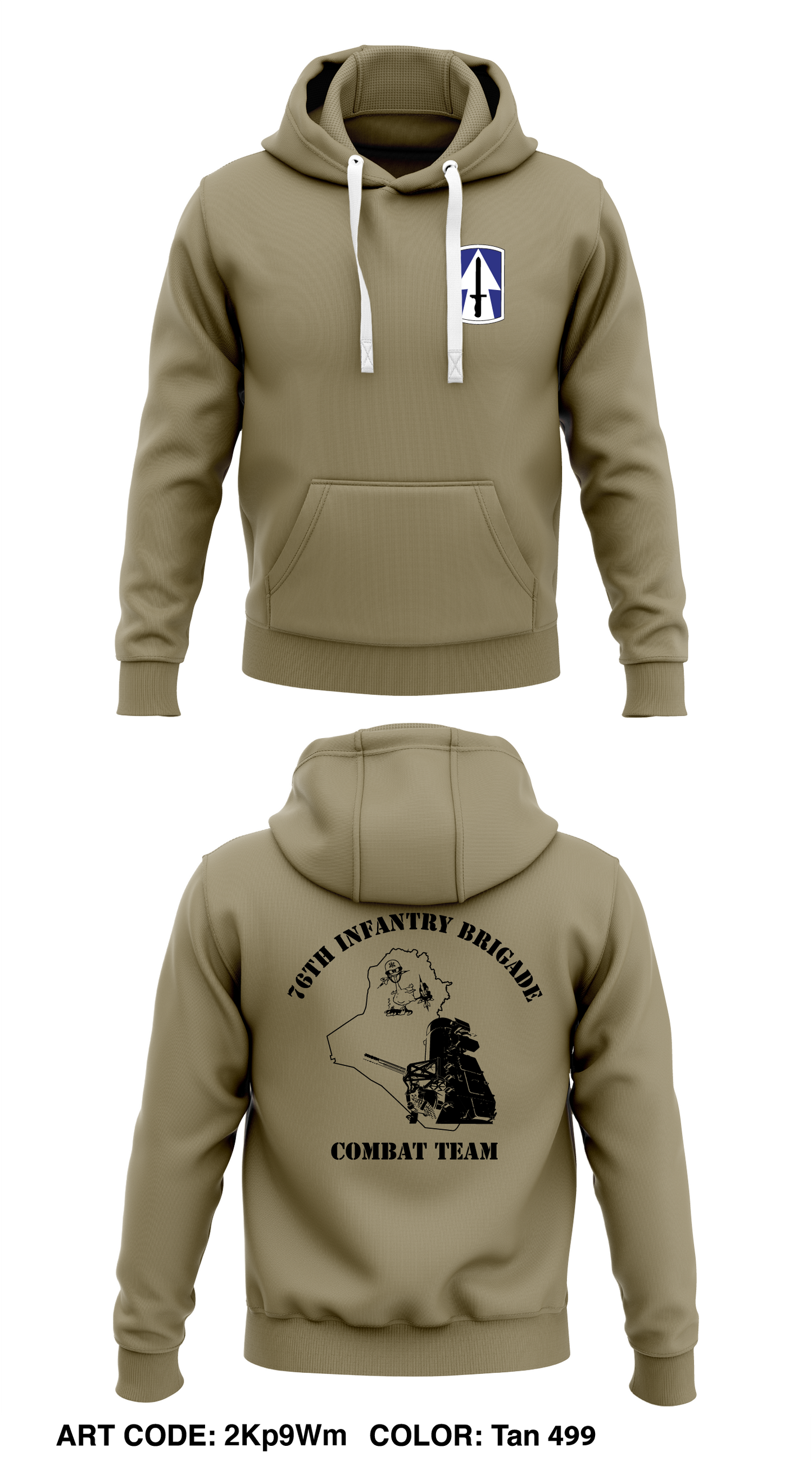 76th IBCT  Core Men's Hooded Performance Sweatshirt - 2Kp9Wm