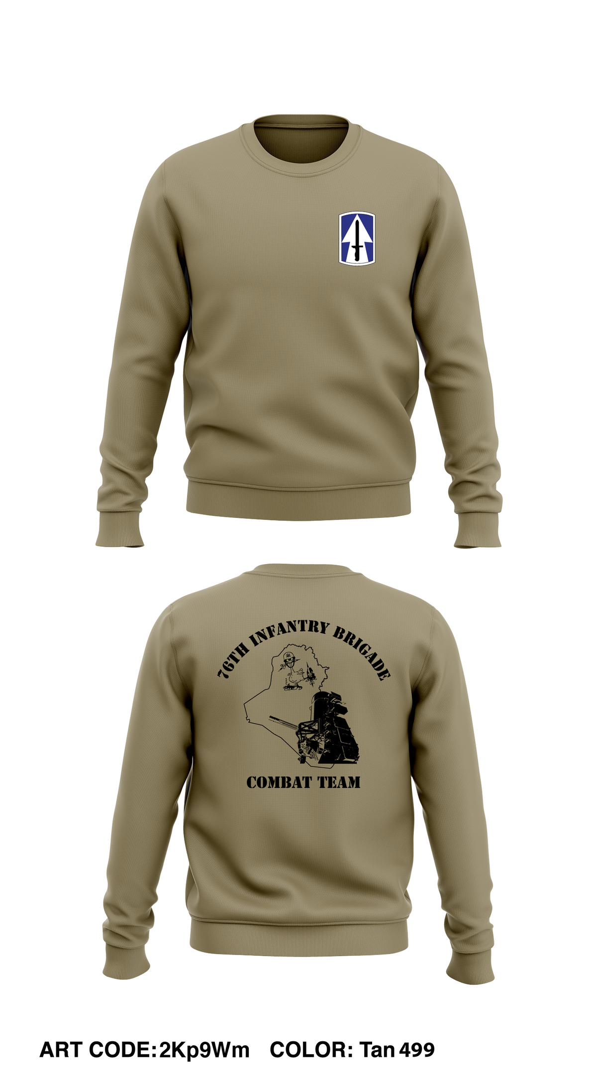 76th IBCT Core Men's Crewneck Performance Sweatshirt - 2Kp9Wm