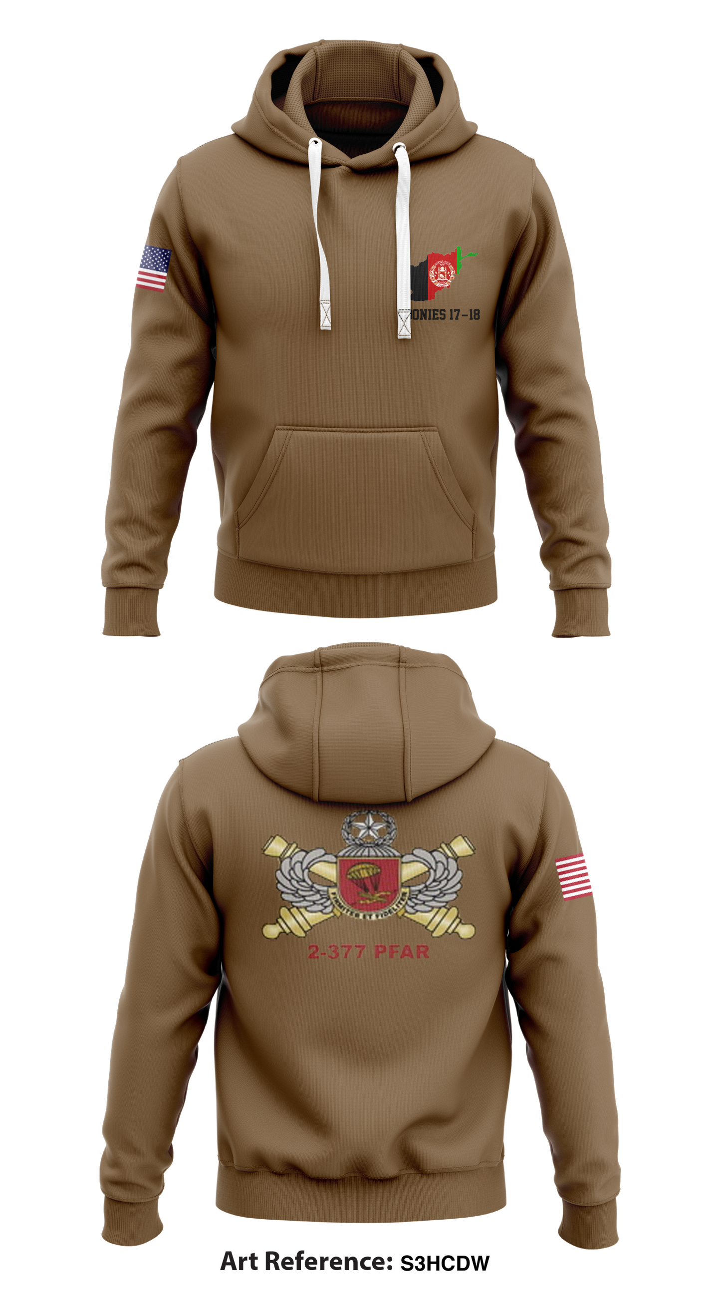 2/377 PFAR C BTRY Store 1  Core Men's Hooded Performance Sweatshirt - s3HcdW