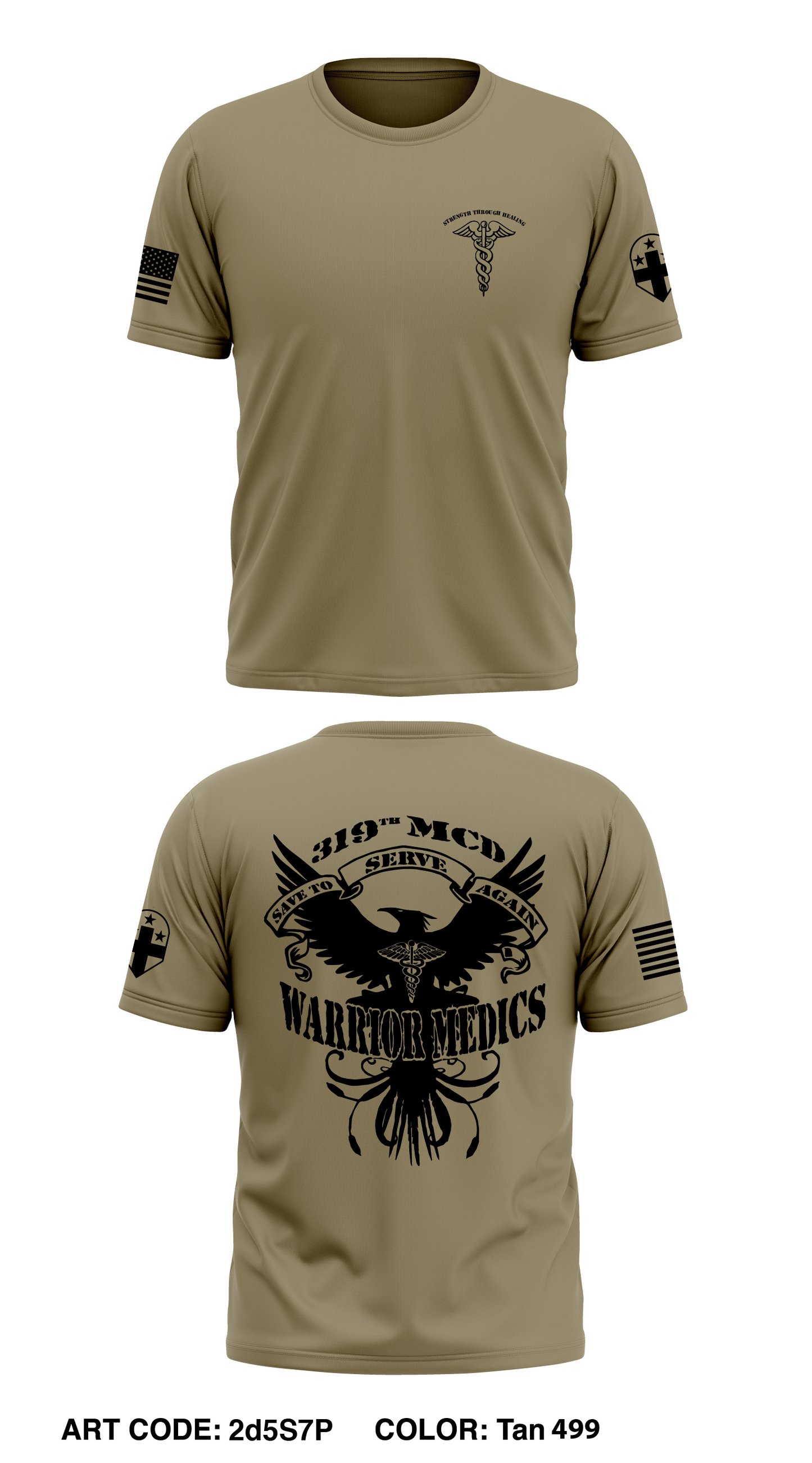 319th MCD Core Men's SS Performance Tee - 2d5S7P