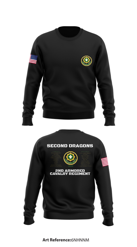 2nd Armored Cavalry Regiment  Store 1 Core Men's Crewneck Performance Sweatshirt - 6NhNnm