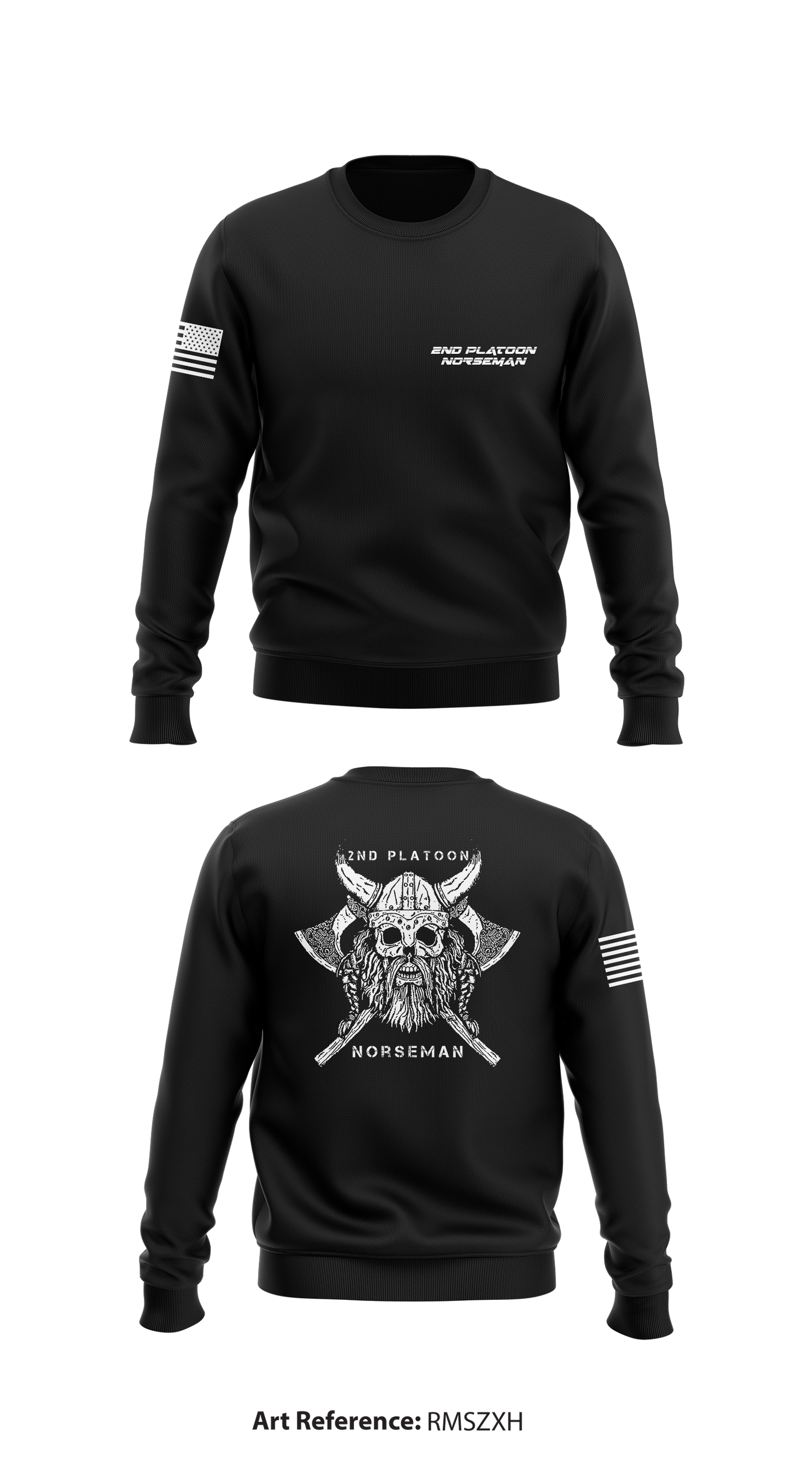 2nd Platoon Norseman Store 1 Core Men's Crewneck Performance Sweatshirt - RMsZXh