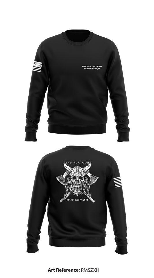 2nd Platoon Norseman Store 1 Core Men's Crewneck Performance Sweatshirt - RMsZXh