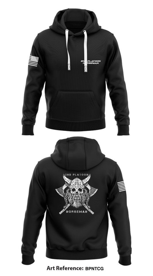 2nd Platoon Norseman Store 1  Core Men's Hooded Performance Sweatshirt - bpNTcG