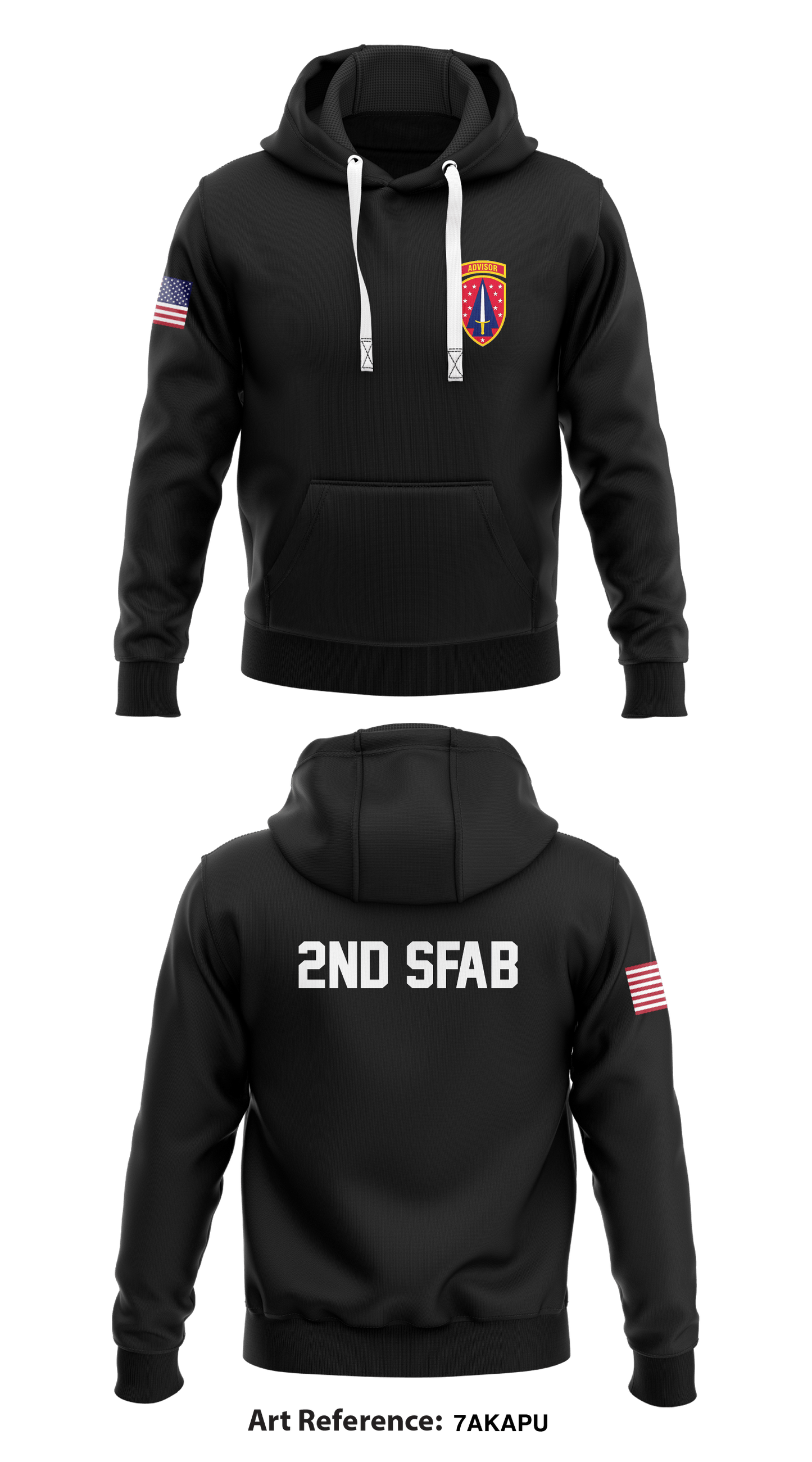 2nd SFAB Store 2  Core Men's Hooded Performance Sweatshirt - 7aKAPU