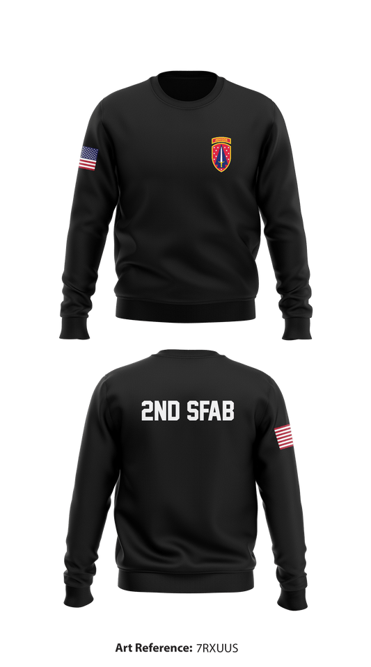 2nd SFAB Store 2 Core Men's Crewneck Performance Sweatshirt - 7rxuUs