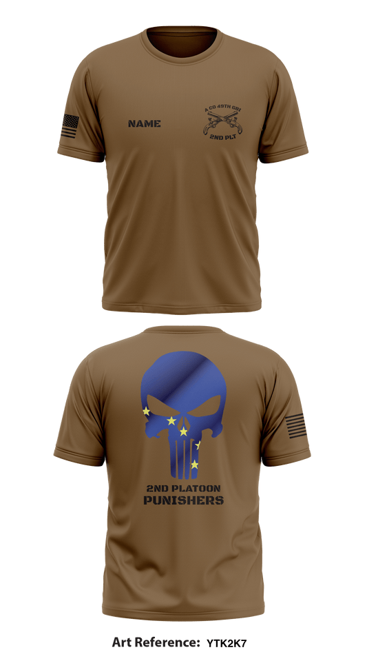 2nd Platoon Punishers Store 1 Core Men's SS Performance Tee - Ytk2K7
