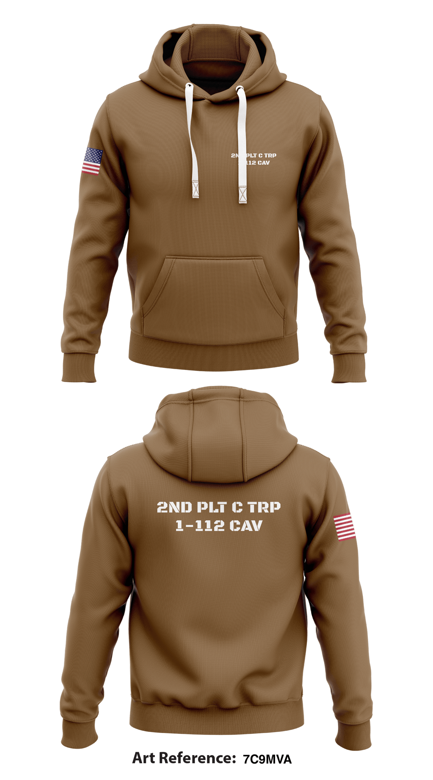 2nd PLT C TRP 1-112 CAV Store 1 Core Men's Hooded Performance Sweatshirt - 7c9mVa