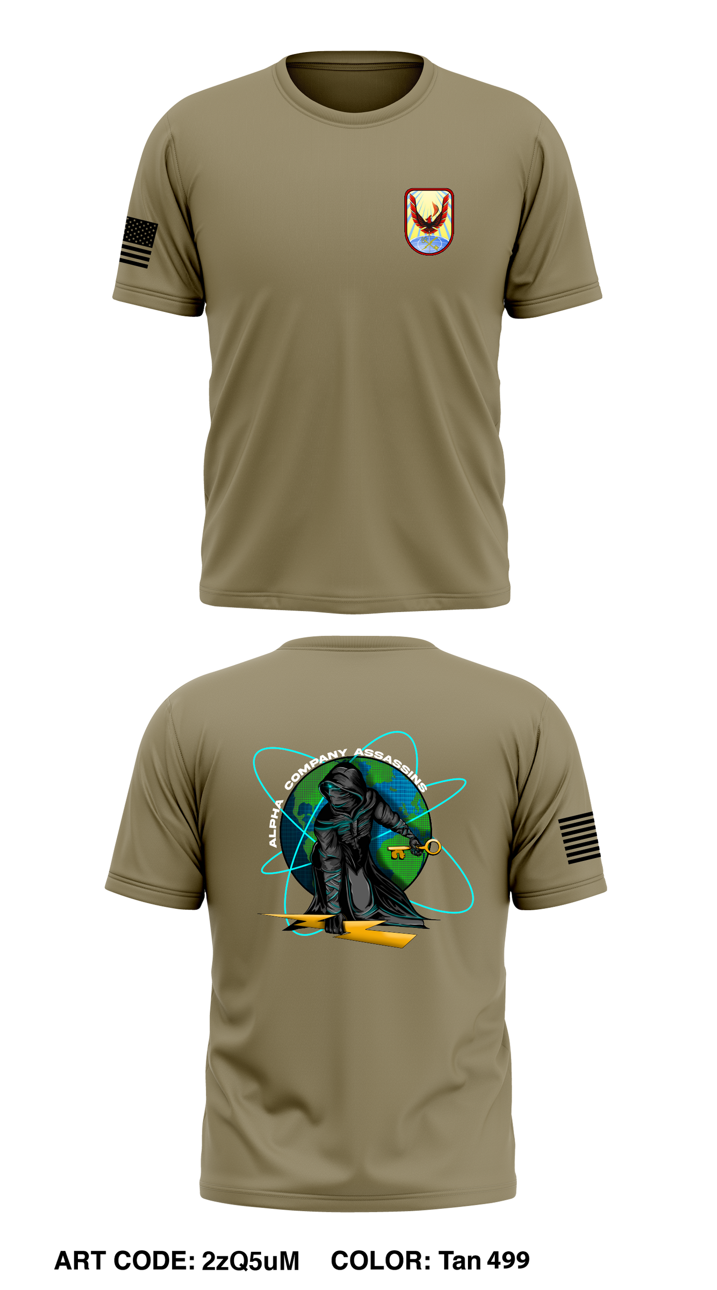 A Co, 116th PED BN Core Men's SS Performance Tee - 2zQ5uM